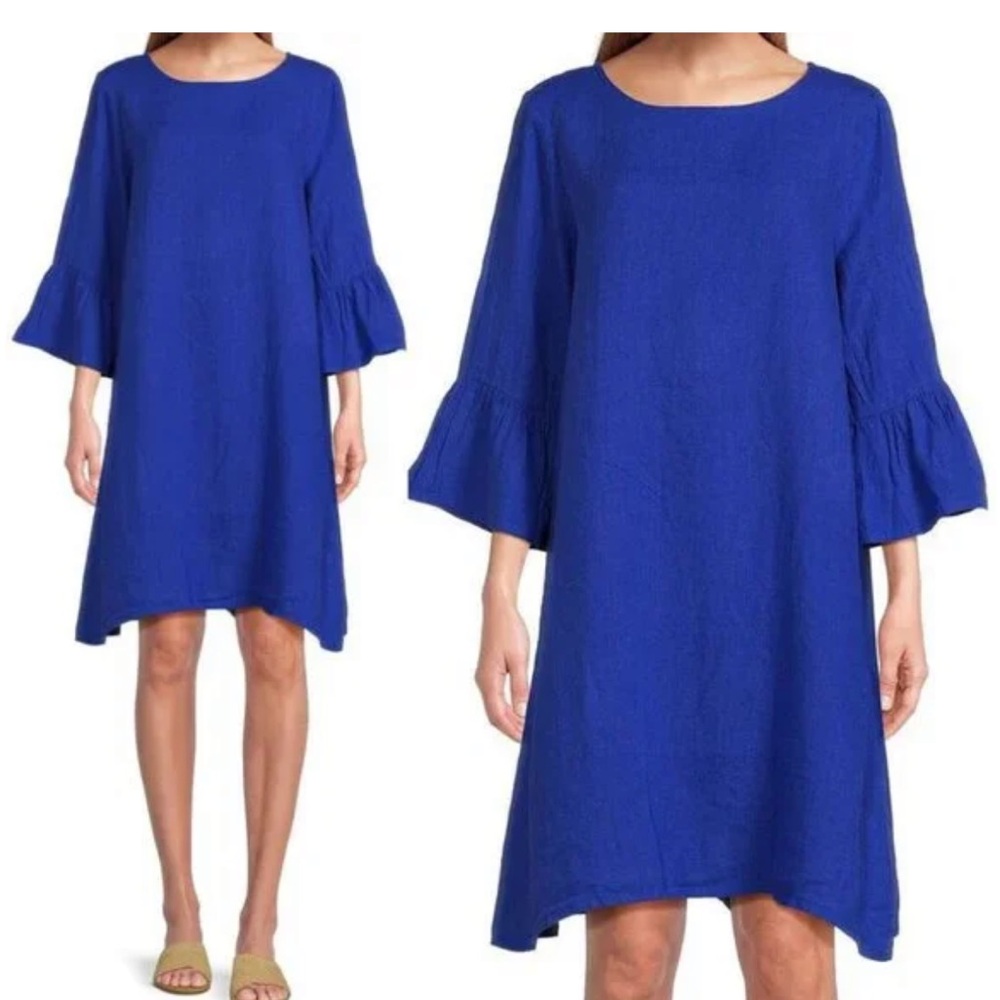NWT $203 Bryn Walker Phryne 100% Linen Dress